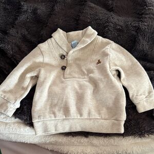 GAP Kids Cream Button-Up Sweater